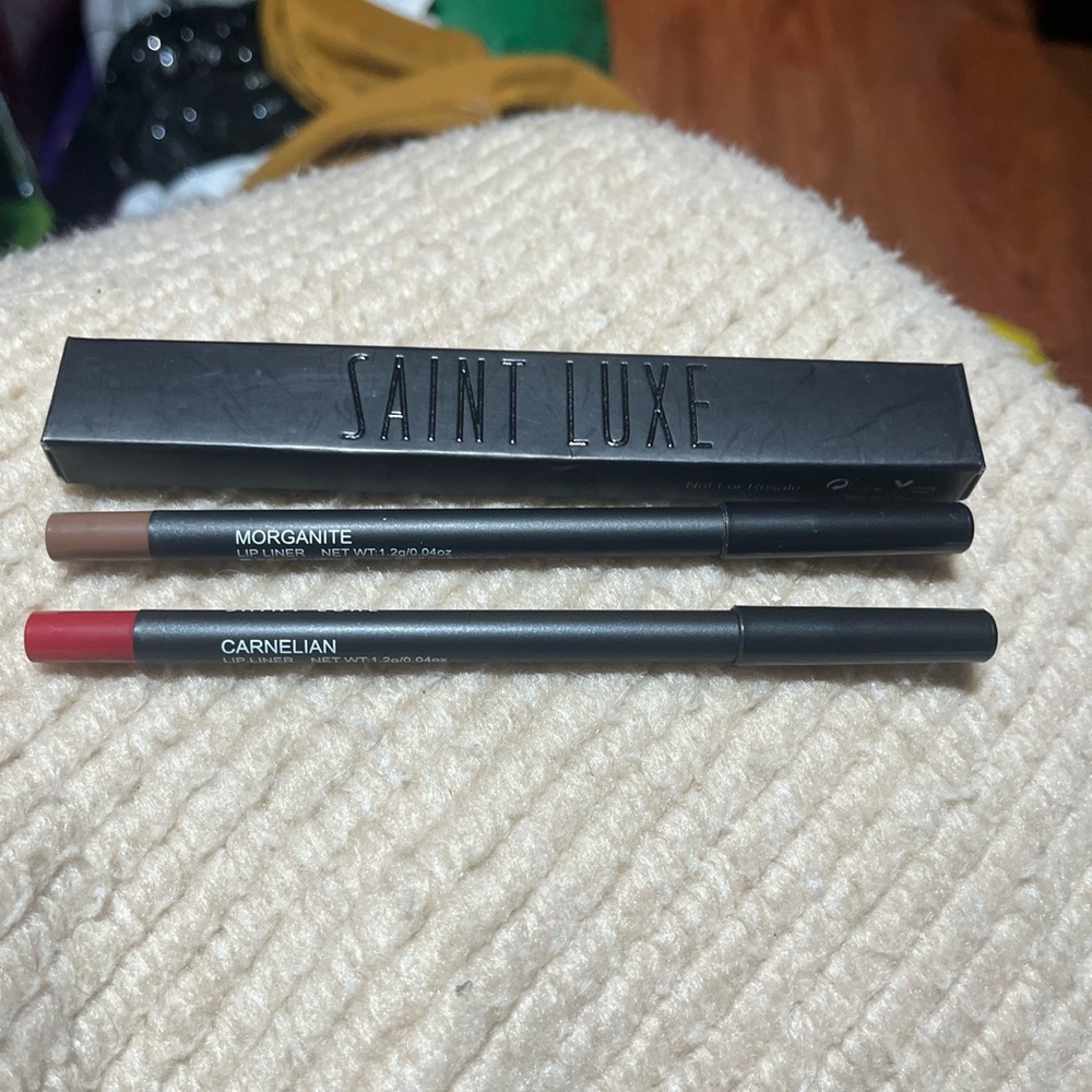 Saint Luxe Morganite & Carnelian Gel Lip Liner Duo